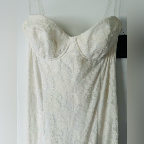 Brand new NORMA KAMALI Lace Corset Strapless Stretchy Gown - Picture 4 of 4